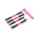 Traxxas Aluminium Adjustable Turnbuckle Set with Wrench 5Pcs - Pink