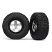 Traxxas 2.2/3.0" BFGoodrich Tyres on Satin Chrome/Black Rims 2Pcs - Glued Wheels