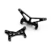 Yeah Racing Aluminium Front and Rear Shock Towers 2Pcs - Black
