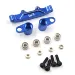 Yeah Racing Aluminium Steering Bell Crank/Drag Link Assembly - Dark Blue