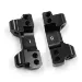 Yeah Racing Aluminium Rear Lower Suspension Arm Mounts 2Pcs - Black