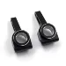 Yeah Racing Aluminium Rear Hubs 2Pcs - Black