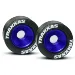 Traxxas Blue Aluminium Wheelie Bar Wheel Set