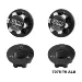 GPM Aluminium 17mm Wheel Lock Nuts 4Pcs - Black