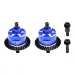 GPM Aluminium Front and Rear Complete Differentials 2Pcs - Blue