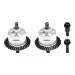 GPM Aluminium Front and Rear Complete Differentials 2Pcs - Silver