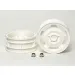 Tamiya 1/10 Star-Dish Front Beadlock Rims 2Pcs - White