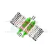 GPM Aluminium Front Shocks 2Pcs - Green/Orange