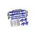 GPM Aluminium Front and Rear Sway Bar Set - Blue