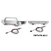 GPM Aluminium Front and Rear Bumper Set with LED Lights - Silver