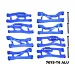 GPM Aluminium Front and Rear Upper and Lower Suspension Arms - Blue