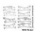 GPM Aluminium Front and Rear Upper and Lower Suspension Arms - Silver