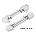 GPM Aluminium Front Lower Suspension Mounts 2Pcs - Silver