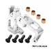 GPM Aluminium Hub Carriers (C-Hubs) with Mounting Hardware 2Pcs - Silver