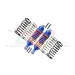 GPM Aluminium Front Shocks 2Pcs - Blue/Orange