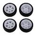Team Associated 1.9" Hoonitruck Tyres on White Rims - Glued Wheels 4Pcs