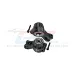 GPM Aluminium Rear Hubs with Bearings 2Pcs - Black