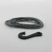 Reefs RC 2.1m (7ft) Synthetic Winch Line with Steel Hook - Black