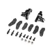 TLR Aluminium Spindle Set - Black