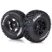 Louise 2.2/3.0" Pioneer Tyres on Black Rims - Glued Wheels 2Pcs