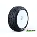 Louise 3.3" B-Rocket Tyres on White Dished Rims - Glued Wheels 2Pcs