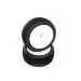 HB 3.3" Megabite Tyres on White Dish Rims - Glued Wheels 2Pcs