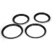 Losi Black Beadlock Set for 2 Wheels