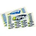 RPM Pro Logo Decal Sheets - 46 Decals