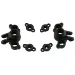 RPM Black Traxxas 1/16 Series Steering Hubs
