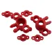 RPM Red Traxxas 1/16 Series Steering Hubs