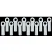 RPM Dyeable White Traxxas Long Rod Ends 12Pcs