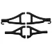 RPM Black 1/16 E-Revo Front Upper & Lower Suspension Arm Set