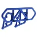RPM Blue Slash 2WD Rear Bumper Set