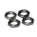 HSP Black Aluminium 12mm Serrated Wheel Nuts 4Pcs