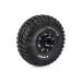 Louise 2.2" CR Ardent Tyres on Black 8 Spoke Rims - Glued Wheels 2Pcs