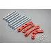 Rovan Red Aluminium Suspension Pins & Brace Set