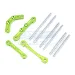 Rovan Green Aluminium Suspension Pins & Brace Set