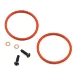 TLR Bleeder Shock Cap O-Ring w/Screws 2Pcs