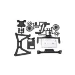 RPM Black Slash 4WD No Clip Body Mount Set