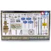 Tamiya 1/48 Road Sign Set Scaled Plastic Model Kit