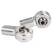 Rovan Silver Aluminium Rear Upper Suspension Arm Ball Ends 2Pcs