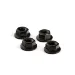 ARRMA 4mm Black Steel Flanged Serrated Wheel Nuts 4Pcs