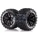 Louise 2.8" MT-Uphill Tyres on Black Spoke Rims - Glued Truck Wheels w/ Foam 2Pcs