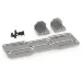 HSP RC4 Gunmetal Aluminium Battery Mount Set w/ Screws