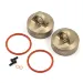 TLR Gunmetal Aluminium Shock Caps w/ O-Rings 2Pcs
