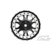 Pro-Line 4.0/5.5" Impulse Pro-Loc Black Rims - Grey Beadlocked Wheels 2Pcs