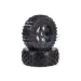 Rovan 4.7/5.5" 5IVE-T Bow-Tie Tyres on Black Rims - Beadlocked Wheels 2Pcs