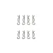 Xinlehong 0.75mm Body Pins 8Pcs