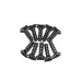 Xinlehong 2x8mm Coarse Thread Countersunk Head Screws 10Pcs