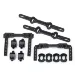 Traxxas 4-Tec 2.0 Front & Rear Body Mount Set w/ Sliders
